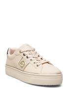 Women Lace-Up Lave Sneakers Cream Tamaris