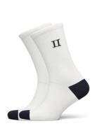 William 2-Pack Socks Underwear Socks Regular Socks White Les Deux