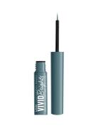 Vivid Brights Liquid Liner - Cyan Simp Eyeliner Sminke Nude NYX Profes...