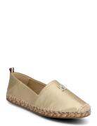 Th Gold Flat Espadrille Sandaler Espadrilles Lave Gold Tommy Hilfiger