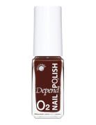 Minilack Oxygen Färg A744 Neglelakk Sminke Burgundy Depend Cosmetic