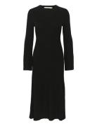 Antaligz Wool Dress Knelang Kjole Black Gestuz