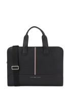 Th Central Slim Computer Bag Dataveske Veske Black Tommy Hilfiger