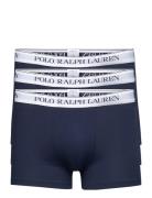 Classic Stretch-Cotton Trunk 3-Pack Boksershorts Blue Polo Ralph Laure...