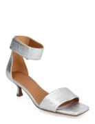 Sandals Sandal Med Hæl Silver Billi Bi