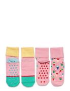 2-Pack Kids Ice Cream Anti-Slip Socks Strømper Non-slip Multi/patterne...