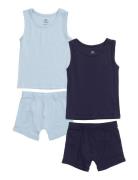 Rib Jersey 2Pack Tank-Top & Boxershorts Undertøysett Blue Copenhagen C...