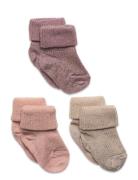 Ida Glitter Socks - 3-Pack Sokker Strømper Multi/patterned Mp Denmark