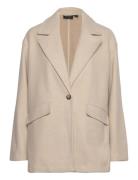 Vmfortune Blazer Jacket Lcs Blazers Single Breasted Blazers Beige Vero...