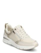 Women Lace-Up Lave Sneakers Beige Tamaris