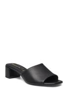 Women Slides Sandal Med Hæl Black Tamaris