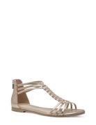 Women Sandals Flate Sandaler Gold Tamaris