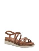 Women Sandals Flate Sandaler Brown Tamaris