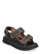 Hadae Flate Sandaler Black SUNCOO Paris