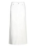 Ivy-Zoe Maxi Skirt White Knelangt Skjørt White IVY Copenhagen