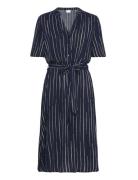 Vimoashly S/S Midi Dress - Noos Knelang Kjole Navy Vila