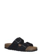 Women Slides Flate Sandaler Black Tamaris