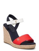 Stripes Wedge Sandal Sko Wedge Multi/patterned Tommy Hilfiger