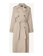 Angelina Lyocell Blend Trench Coat Trench Coat Kåpe Beige Lexington Cl...