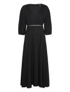 Dress Nilla Maxikjole Festkjole Black Lindex