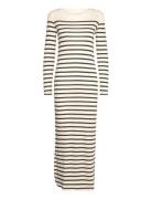 Charisma Dress Stripe Maxikjole Festkjole Cream Moshi Moshi Mind