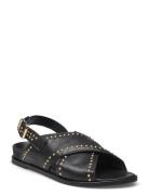 Sandals Flate Sandaler Black Laura Bellariva