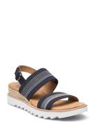 Womens Desert Kiss Hi Sandal - Tea Time Flate Sandaler Navy Skechers