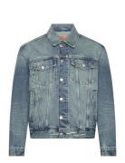 Denim Trucker Jacket Dongerijakke Denimjakke Blue GANT