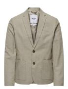 Onseve 2Btn Casual Linen Mix 0132 Blazer Suits & Blazers Blazers Singl...