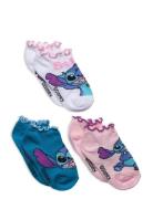 Pack 3 Low Socks Sokker Strømper Multi/patterned Lilo & Stitch