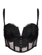 Bella Corset Bustier Lingerie Bras & Tops Wired Bras Black Hunkemöller