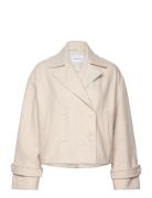 Sophie Short Wool Blend Coat Ulljakke Jakke Beige Bubbleroom