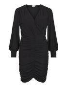 Vipartina L/S Dress - Noos Kort Kjole Black Vila