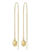 Jola Recycled Long Chain Earrings Øredobber Smykker Gold Pilgrim