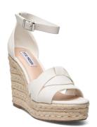 Sivian Sandal Sandal Med Hæl Espadrilles White Steve Madden