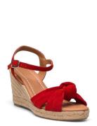 Espadrilles Sandal Med Hæl Espadrilles Red Billi Bi