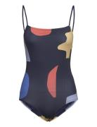 Summer Night Landscape Print Swimsuit Badedrakt Badetøy Blue Bobo Chos...