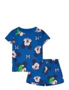 Pyjama Pyjamas Sett Blue Mickey Mouse