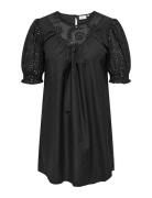 Carraine 2/4 Abk Dress Wvn Kort Kjole Black ONLY Carmakoma