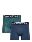 Bamboo Boxer 2P Boksershorts Blue Björn Borg