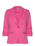 Zablazer 1 Blazer Blazers Single Breasted Blazers Pink Fransa