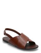 Tia Flate Sandaler Brown VAGABOND