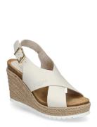 Olivia Sko Wedge Cream SWEEKS