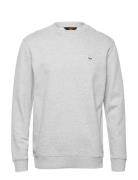 Plain Crew Sws Tops Sweat-shirts & Hoodies Sweat-shirts Grey Lee Jeans