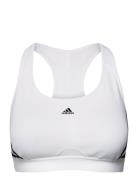 Adidas Powerreact Training Medium-Support 3-Stripes Bra Sport Bras & T...