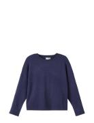 Nkfvicti Ls Knit L Noos Tops T-shirts Long-sleeved T-shirts Blue Name ...