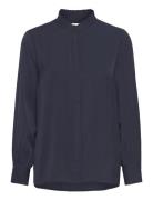 Nixieiw Shirt Tops Shirts Long-sleeved Navy InWear