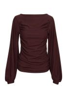 Rifagz Ls Blouse Tops Blouses Long-sleeved Brown Gestuz