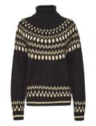 Cuthurid Rollneck Tops Knitwear Turtleneck Black Culture