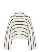 Georgiagz Short Pullover Tops Knitwear Turtleneck White Gestuz